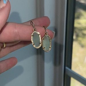 Kendra Scott Lee Gold & Ivory Mint Drop Earrings